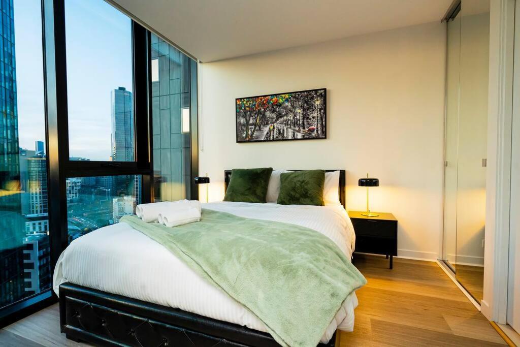 Luxe Haven - 42Nd Floor Panoramic City Views Melbourne Kültér fotó