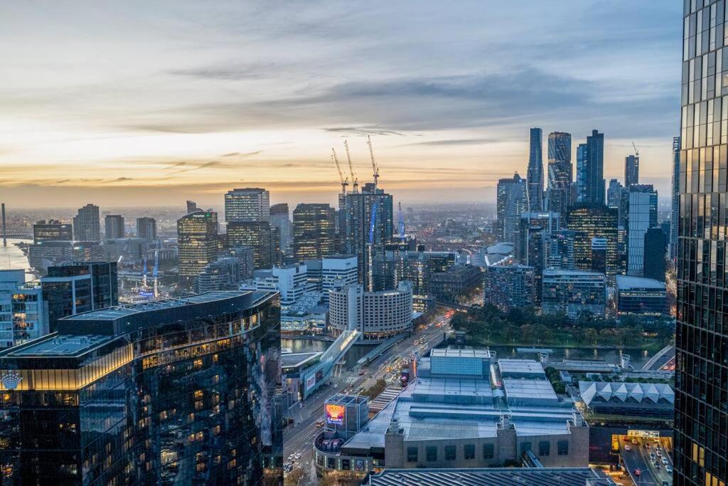 Luxe Haven - 42Nd Floor Panoramic City Views Melbourne Kültér fotó